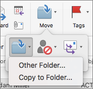 Move or rename a folder in outlook for mac